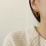 TAYLOR TWO-TONE HOOPS - lá mood