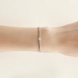 cz clear cubic zirconia stacking bracelet