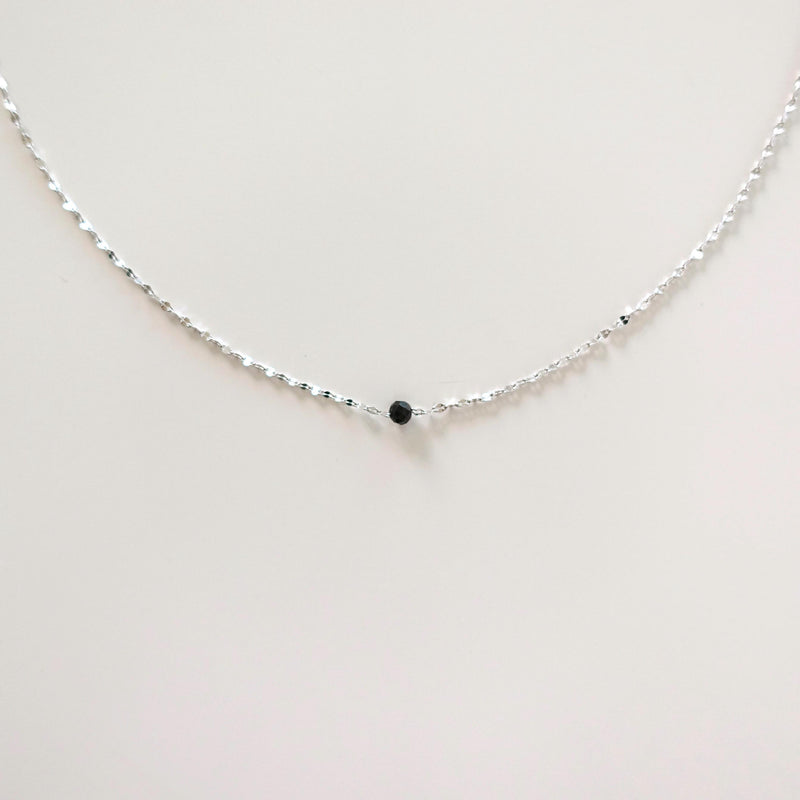 Sterling Silver Solitaire Necklace